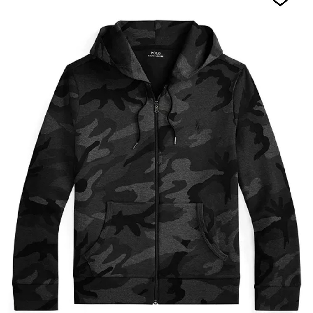 Polo by Ralph Lauren Black Camouflage Hoodie XL